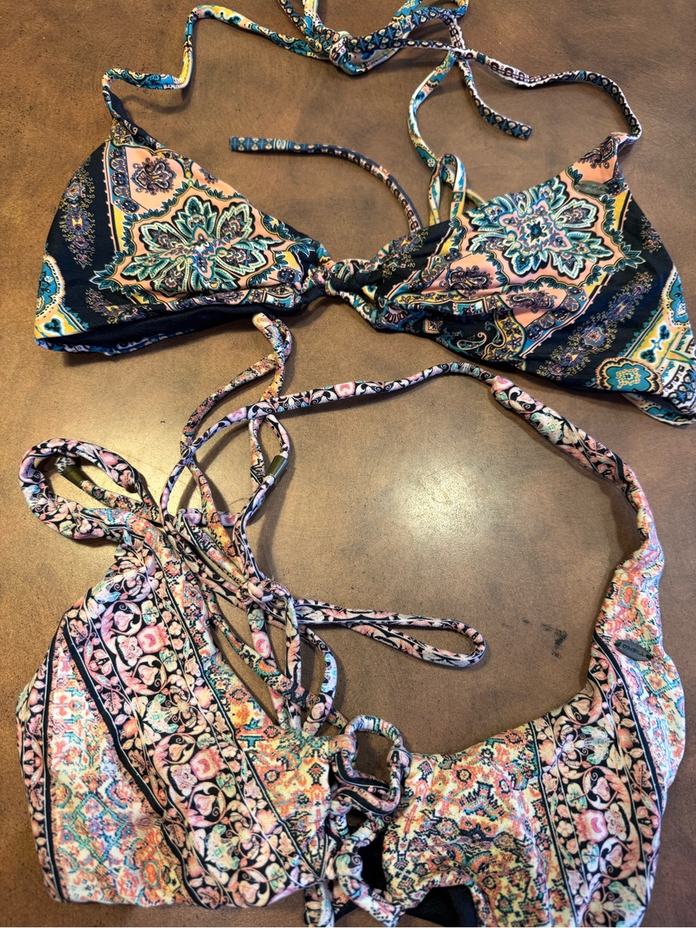 O'Neill Paisley Print Bikini Tops (2)